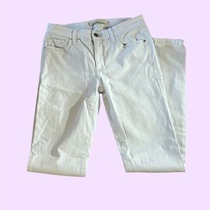 Joes jeans white skinny jeans size 27”